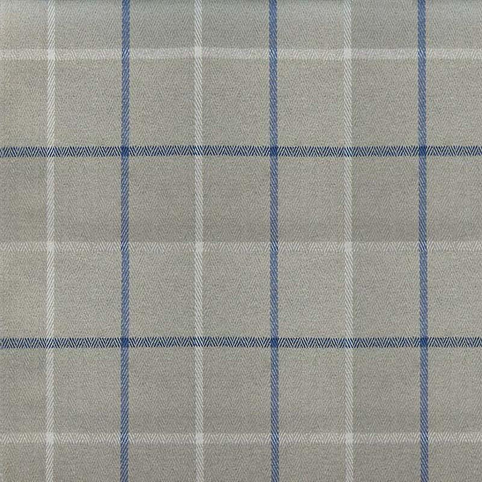 Guetta Fabric in color Ocean is a Plaid Chenille Fabric pattern good for Drapery & Curtain Fabric and Upholstery Fabric