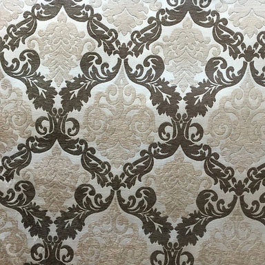 Hannah Fabric in color Chocolate is a Two-Toned Damask Fabric pattern good for Upholstery Fabric
