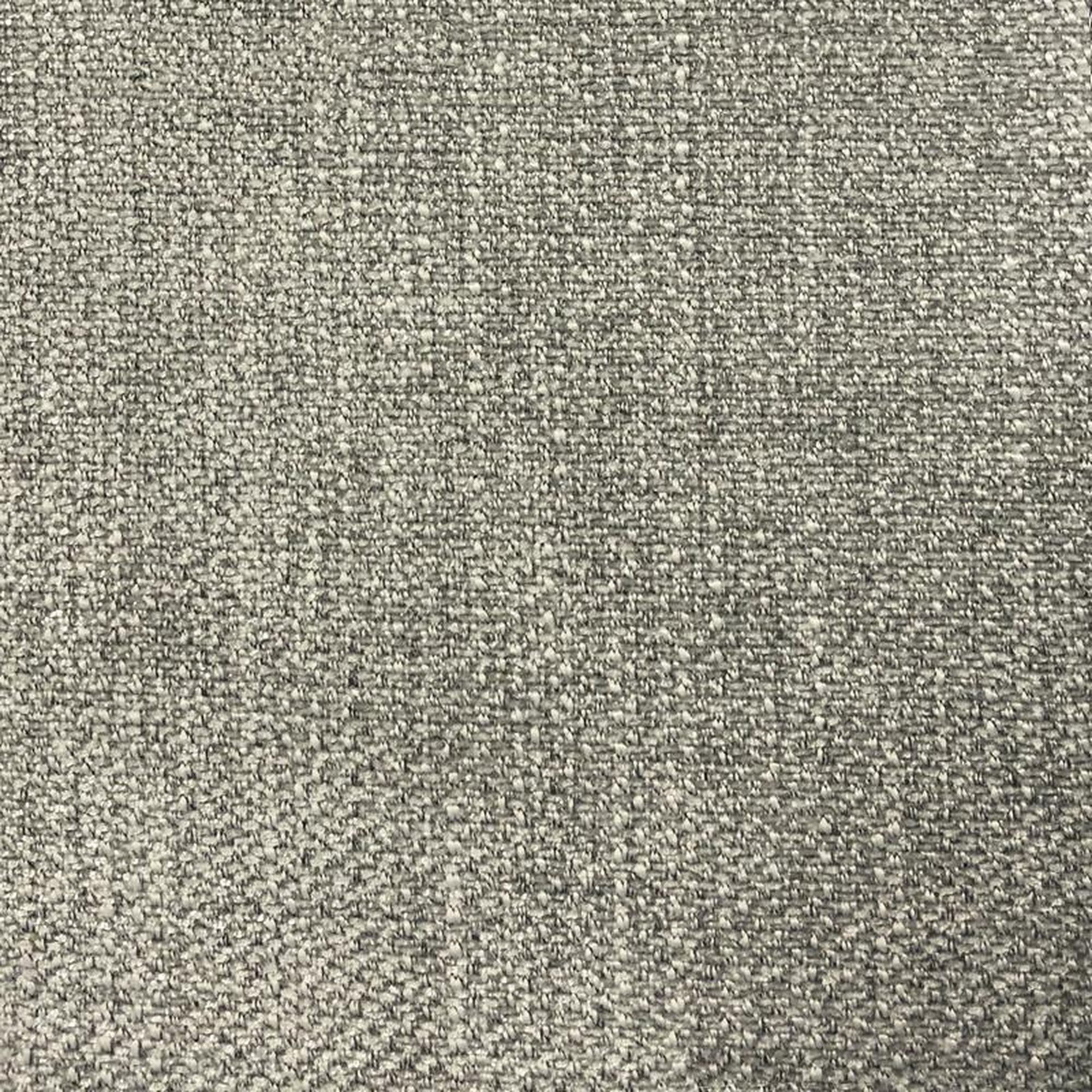 Jayden fabric in color Silver showcasing fabric textured solid chenille w/ backing upholstery fabric.