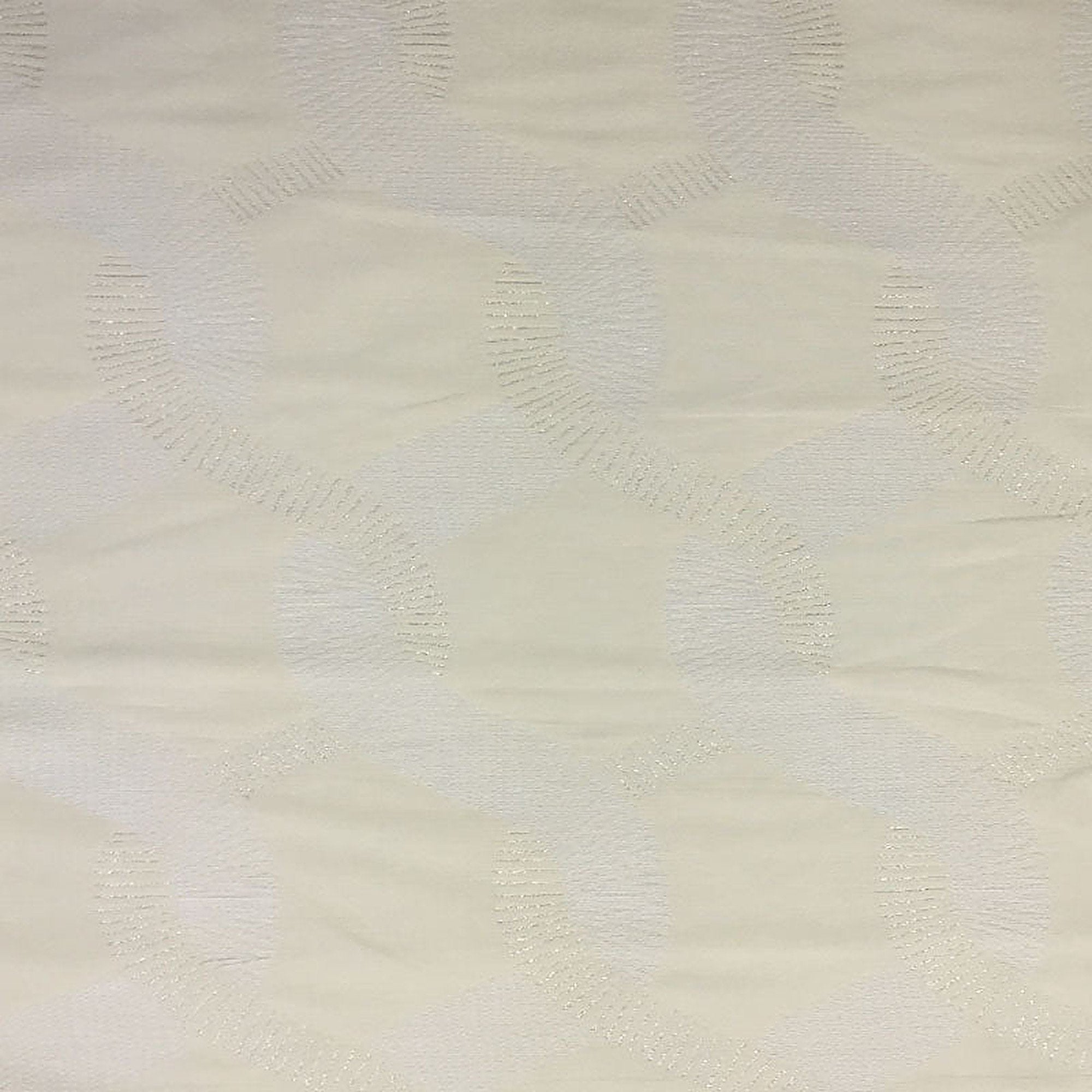 Jill Fabric in color White is a Metallic Base Snake-Like Pattern pattern good for Drapery & Curtain Fabric