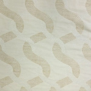 Jill Fabric in color Beige is a Metallic Base Snake-Like Pattern pattern good for Drapery & Curtain Fabric