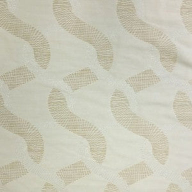 Jill Fabric in color Beige is a Metallic Base Snake-Like Pattern Fabric that is good for Drapery & Curtain Fabric