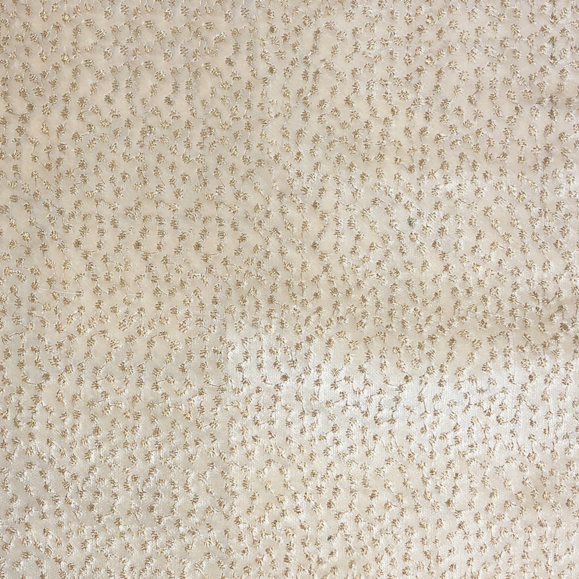 Jordana fabric in color Ivory showcasing fabric embroidered dotted velvet upholstery fabric & drapery & curtain fabric.