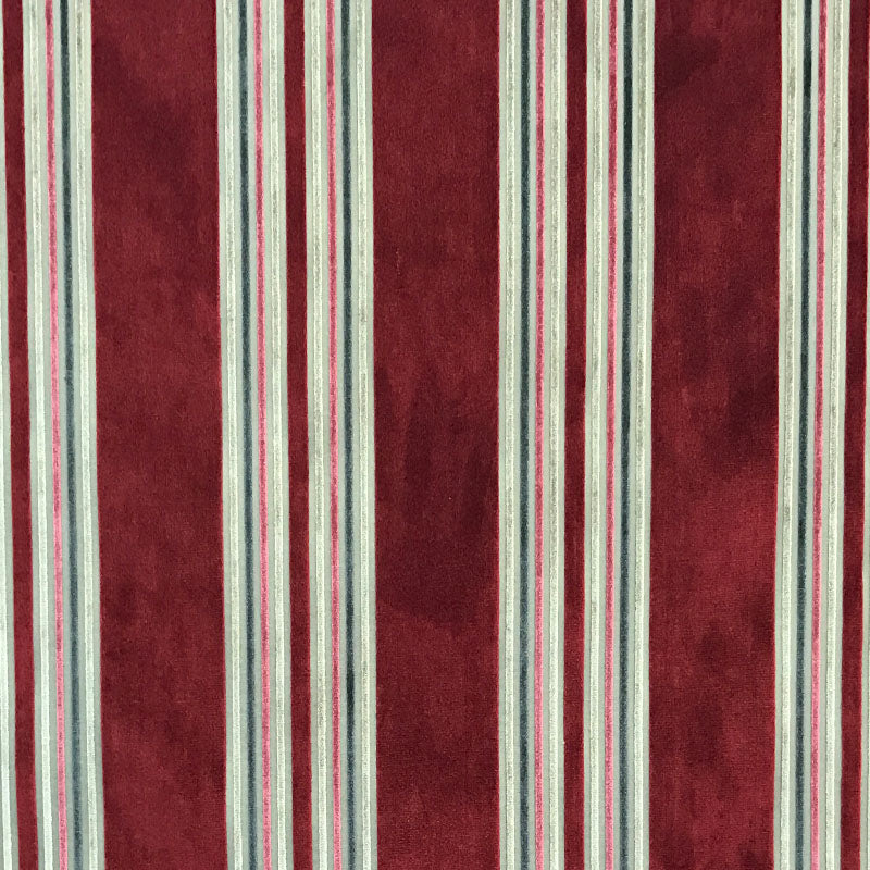 Kira Fabric | Striped Multicolor Velvet