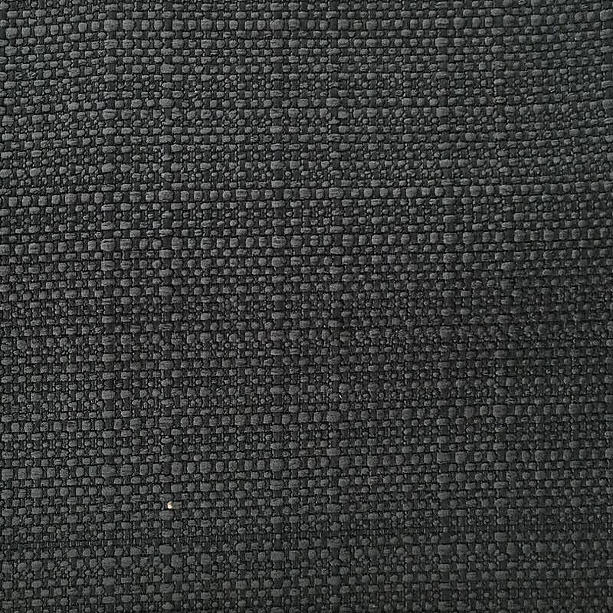 Klein Fabric in color Black is a Solid Basketweave Linen Look Fabric pattern good for Drapery & Curtain Fabric and Upholstery Fabric
