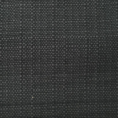 Klein Fabric in color Black is a Solid Basketweave Linen Look Fabric pattern good for Drapery & Curtain Fabric and Upholstery Fabric