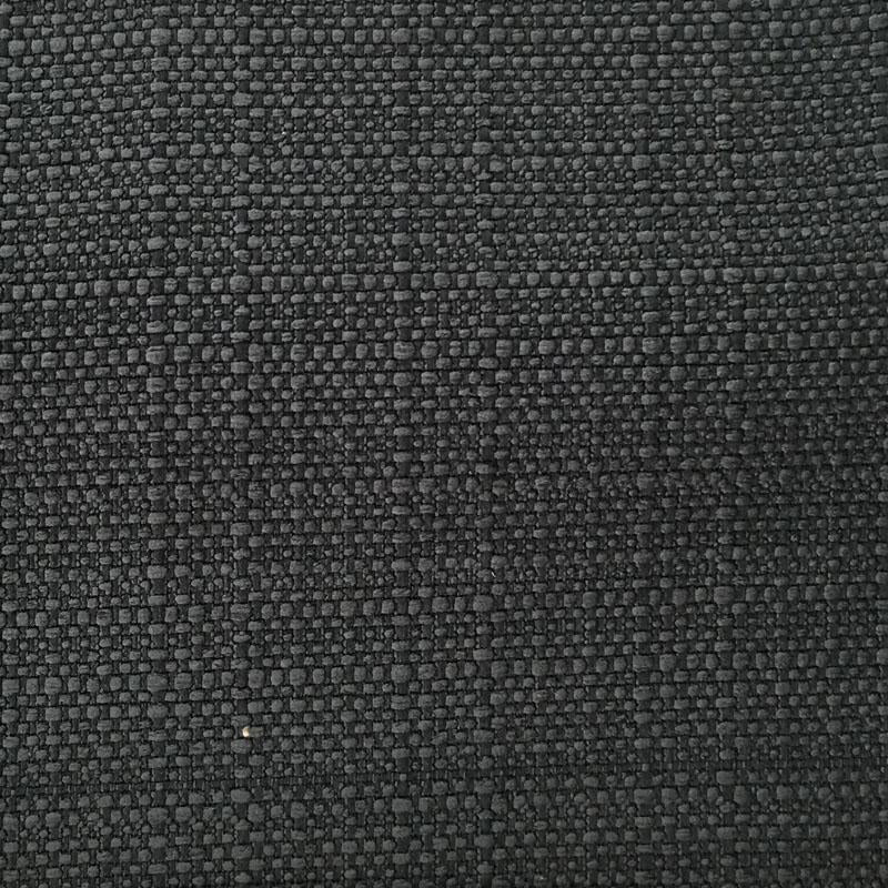 Klein Fabric in color Black is a Solid Basketweave Linen Look Fabric pattern good for Drapery & Curtain Fabric and Upholstery Fabric