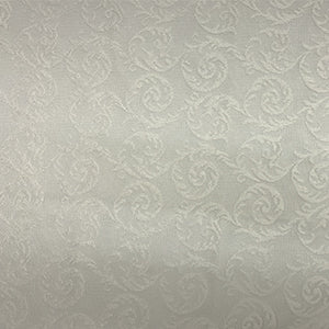 Lacey Fabric in color Ivory is a Tone-on-Tone Swirl Jacquard Fabric pattern good for Drapery & Curtain Fabric
