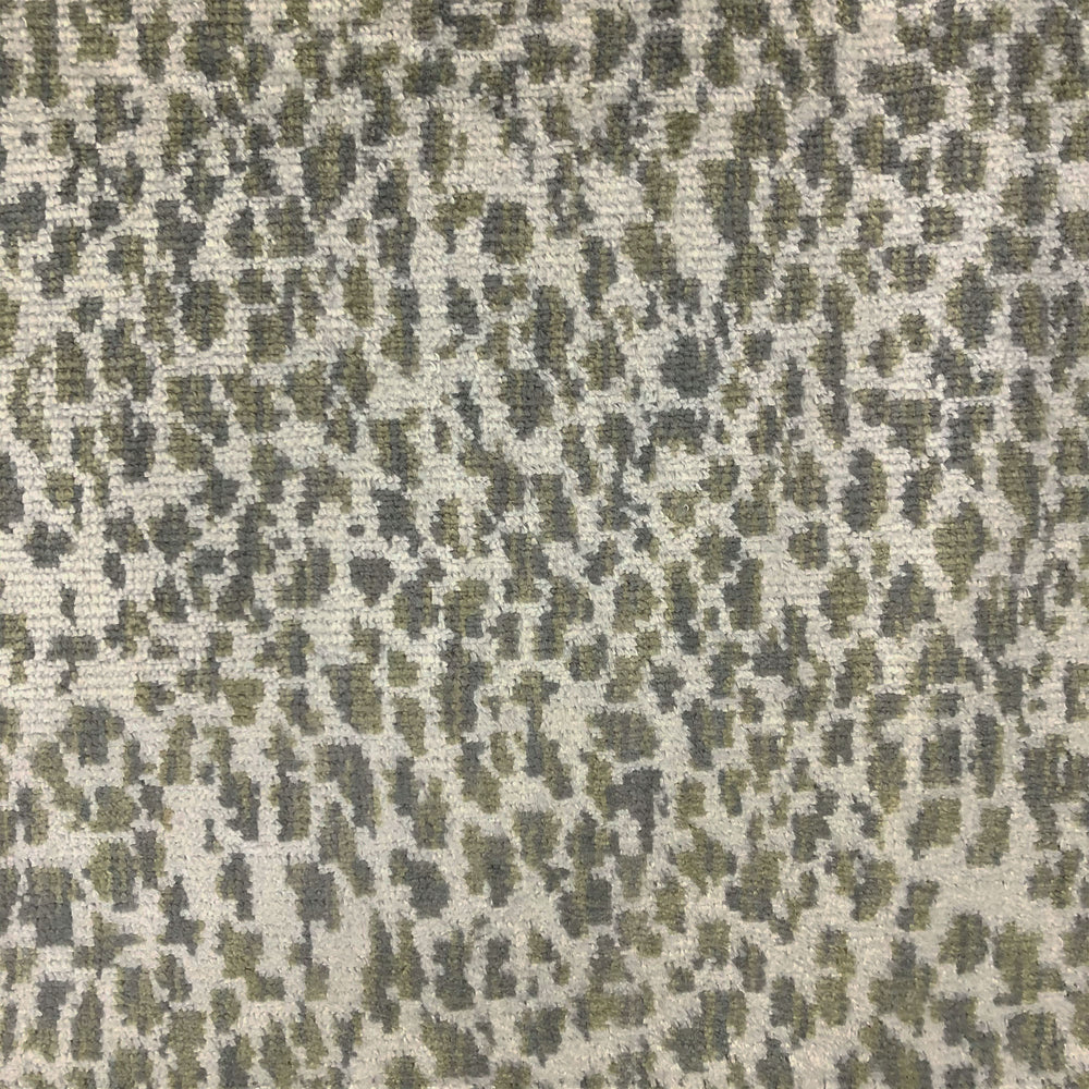 Lepard Fabric | Animal Print Velvet on Linen Look - Rodeo Home