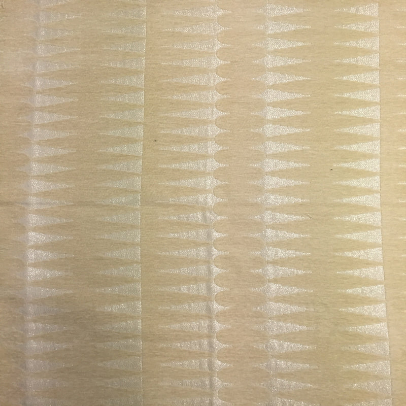 Leslie Fabric in color Cream is a Modern Geometric Metallic Fabric pattern good for Upholstery Fabric