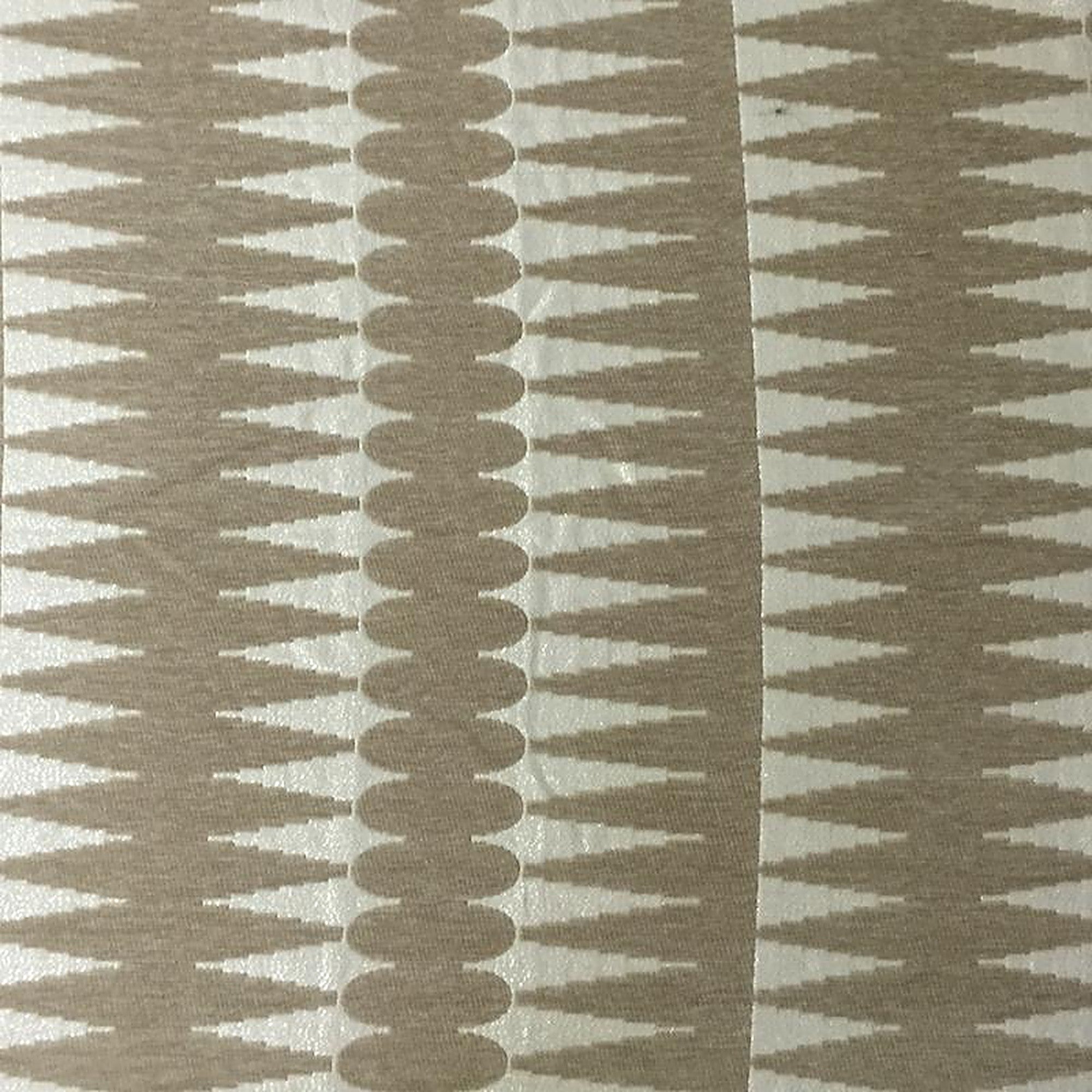 Leslie Fabric in color Beige is a Modern Geometric Metallic Fabric pattern good for Upholstery Fabric