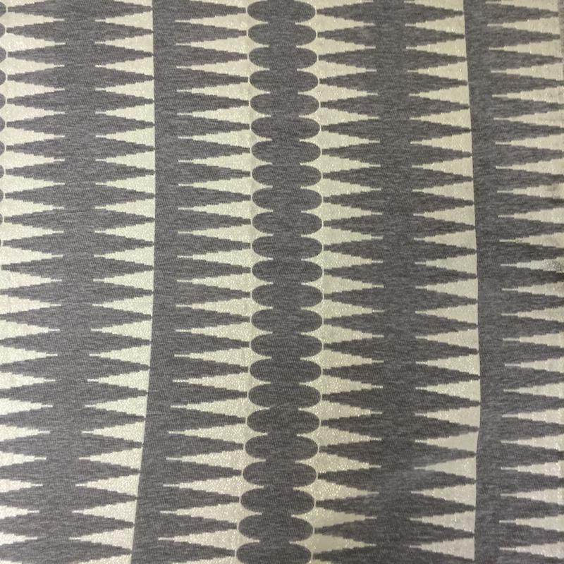 Leslie Fabric in color Silver is a Modern Geometric Metallic Fabric pattern good for Upholstery Fabric