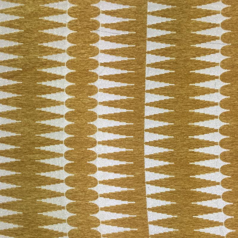 Leslie Fabric in color Gold is a Modern Geometric Metallic Fabric pattern good for Upholstery Fabric