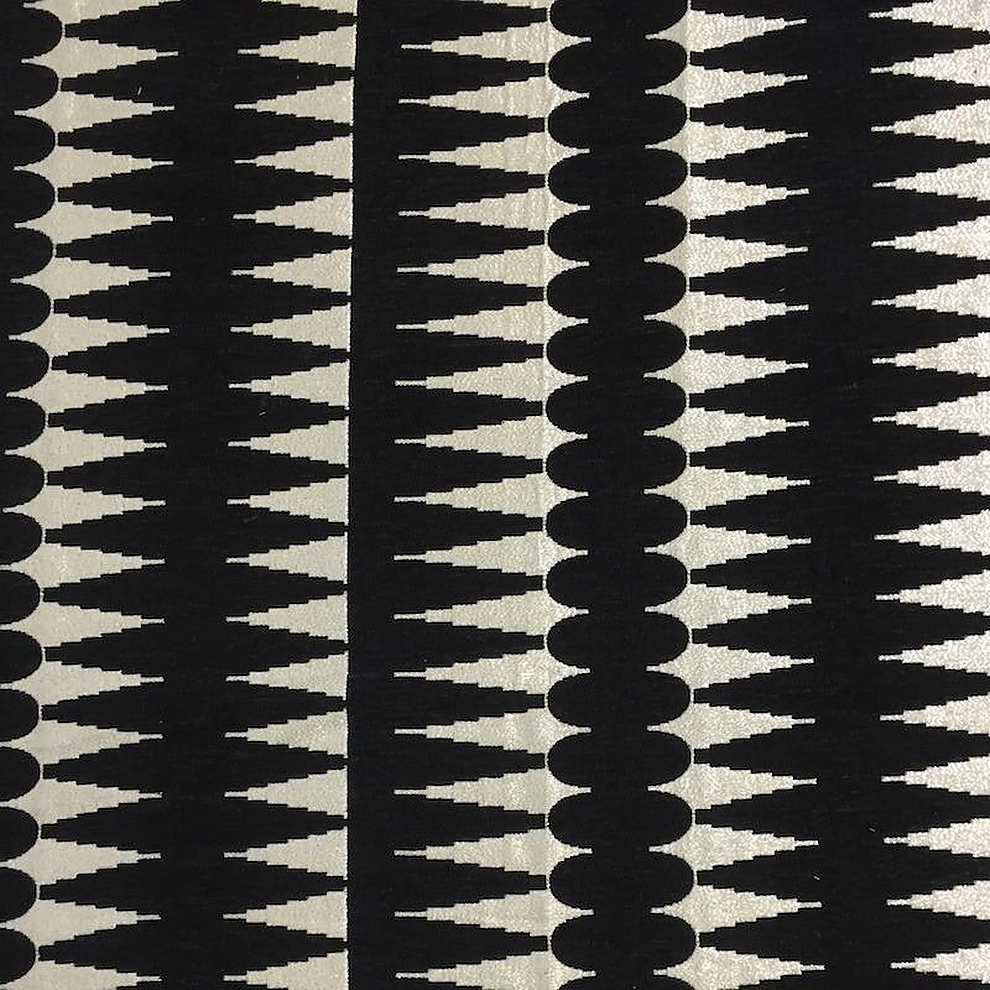 Leslie Fabric in color Ebony is a Modern Geometric Metallic Fabric pattern good for Upholstery Fabric
