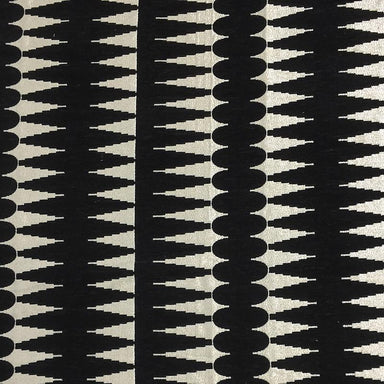 Leslie Fabric in color Ebony is a Modern Geometric Metallic Fabric that is good for Upholstery Fabric