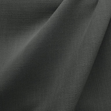 Linati Fabric in color Charcoal that has a wavy look is a Solid Linen Look Fabric that is good for Drapery & Curtain Fabric and Upholstery Fabric and Table Linen Fabric