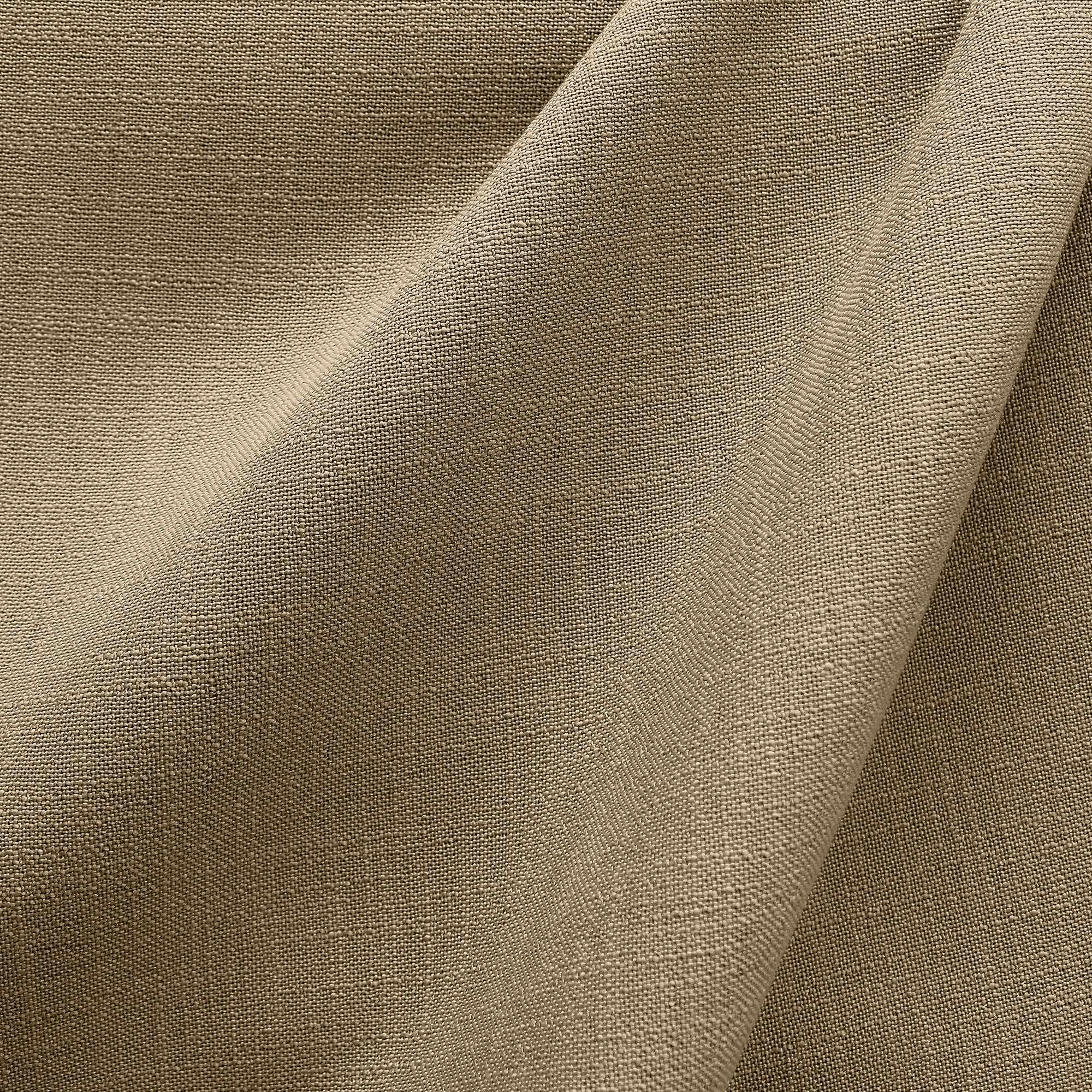 Linati fabric in color Mocha showcasing fabric solid linen look upholstery fabric & drapery & curtain fabric & table linen fabric.