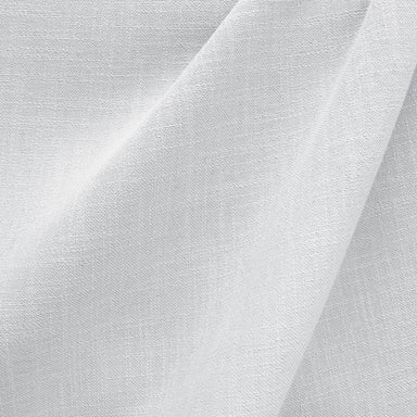 Linati Fabric in color White that has a wavy look is a Solid Linen Look Fabric that is good for Drapery & Curtain Fabric and Upholstery Fabric and Table Linen Fabric