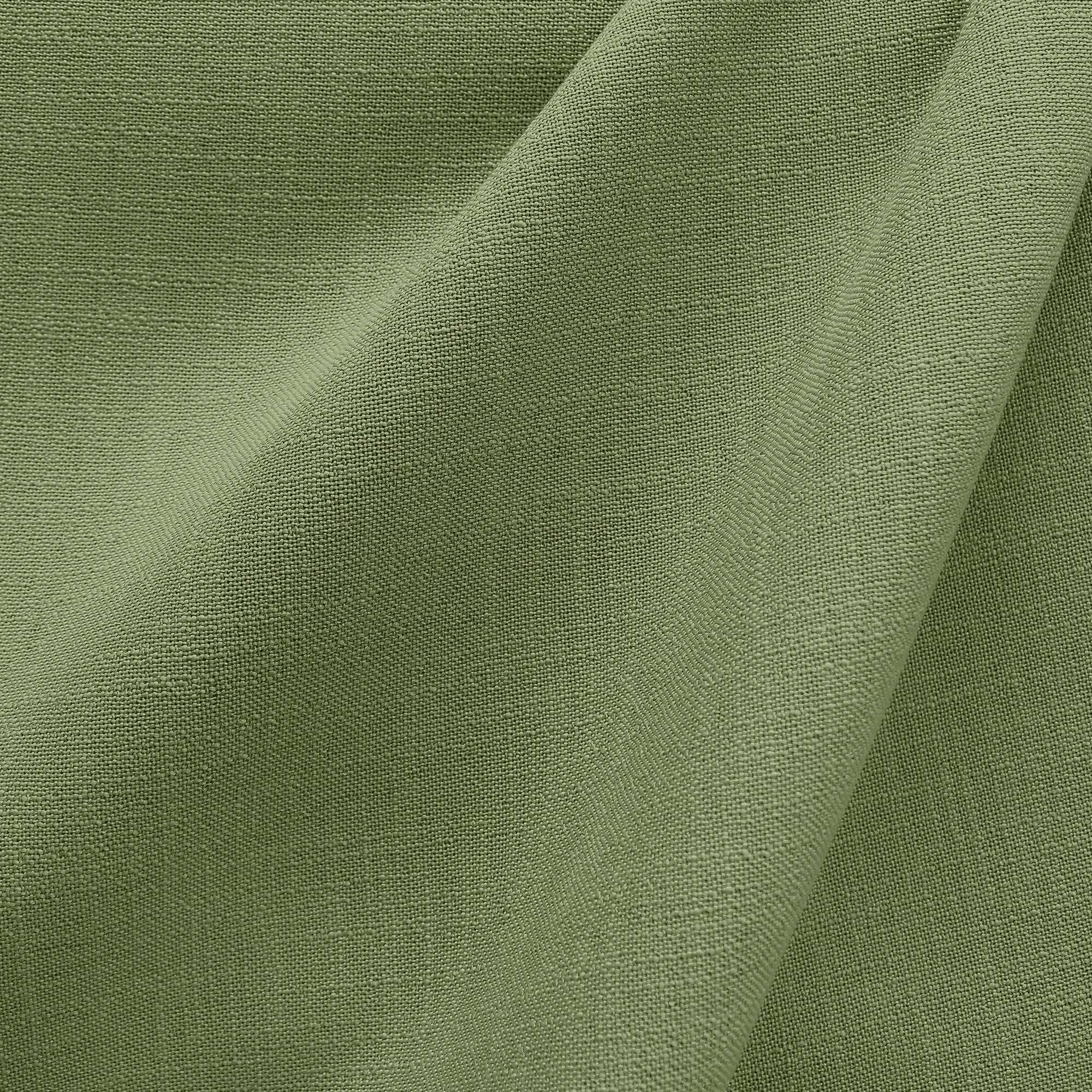 Linati fabric in color Basil showcasing fabric solid linen look upholstery fabric & drapery & curtain fabric & table linen fabric.