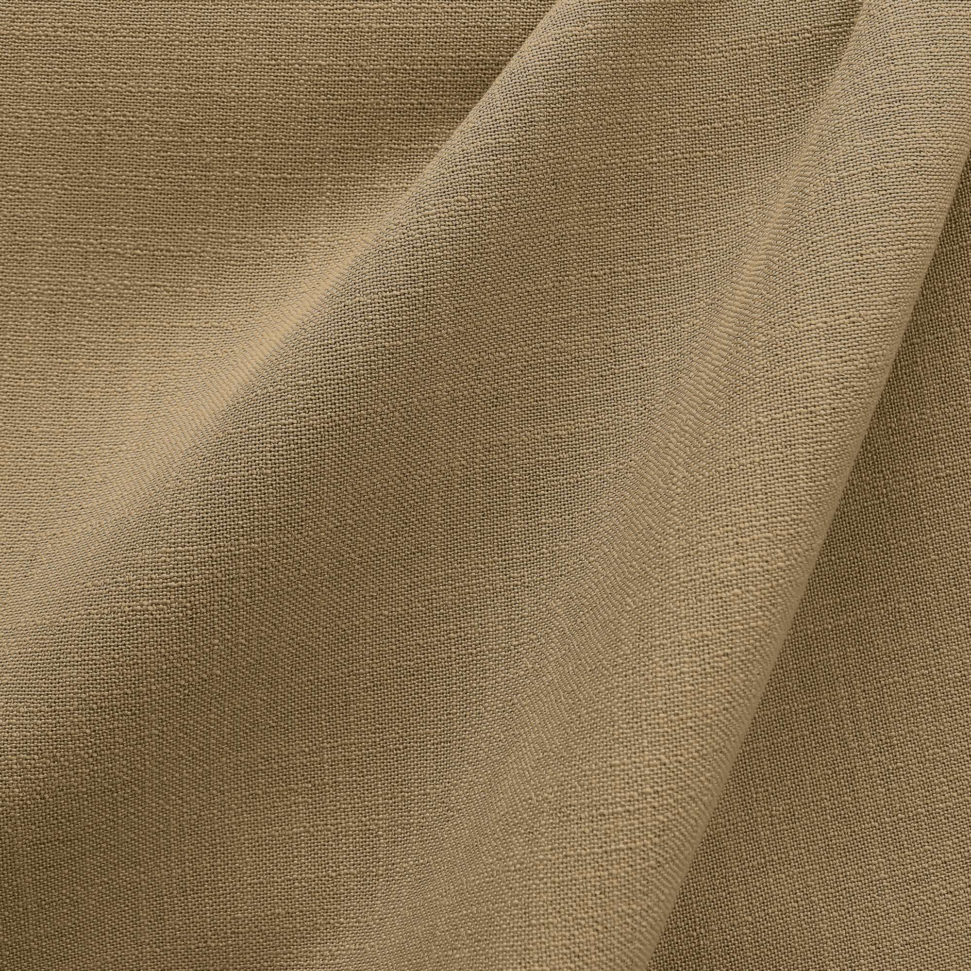 Linati fabric in color Latte showcasing fabric solid linen look upholstery fabric & drapery & curtain fabric & table linen fabric.