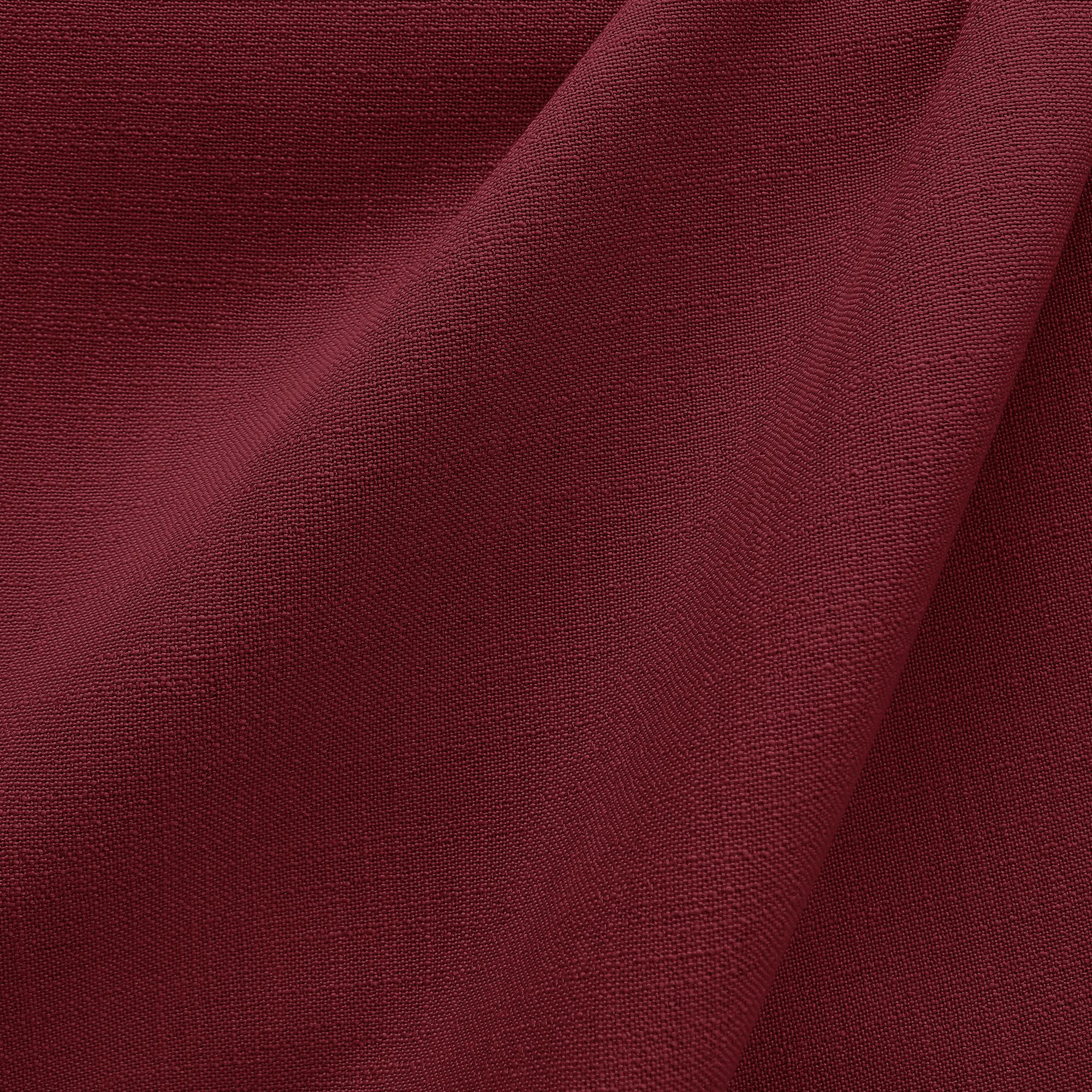 Linati fabric in color Cranberry showcasing fabric solid linen look upholstery fabric & drapery & curtain fabric & table linen fabric.