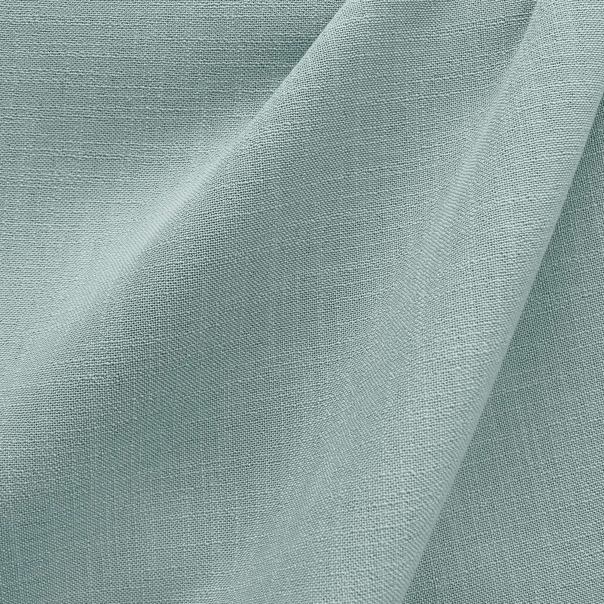 Linati fabric in color Seamist showcasing fabric solid linen look upholstery fabric & drapery & curtain fabric & table linen fabric.