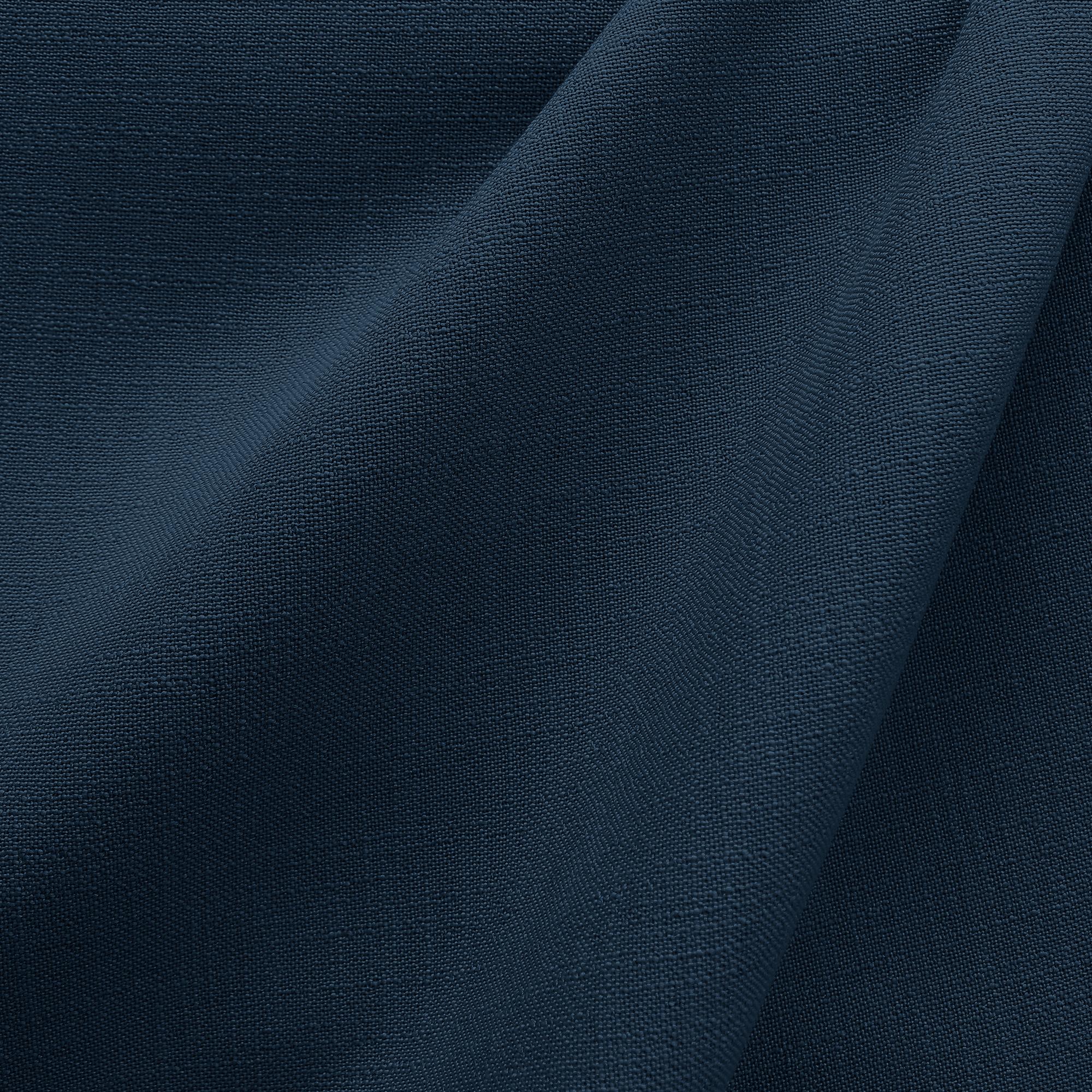 Linati fabric in color Midnight showcasing fabric solid linen look upholstery fabric & drapery & curtain fabric & table linen fabric.