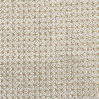 Lure Fabric in color Beige is a Geometric Embroidered Fabric pattern good for Drapery & Curtain Fabric