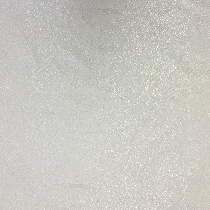 Madeline Fabric in color White is a High-Sheen Damask Fabric pattern good for Upholstery Fabric