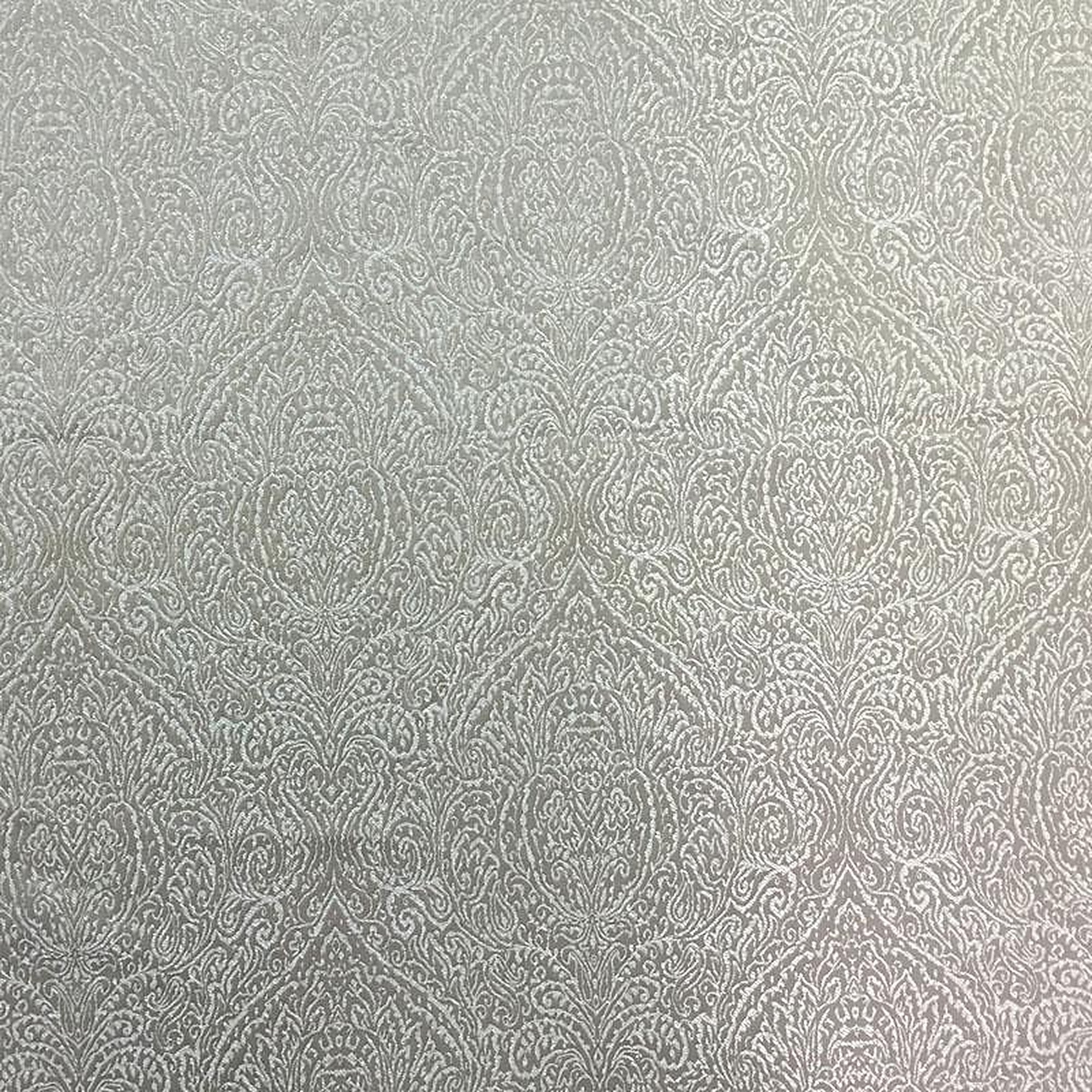 Madeline Fabric in color Ivory is a High-Sheen Damask Fabric pattern good for Upholstery Fabric
