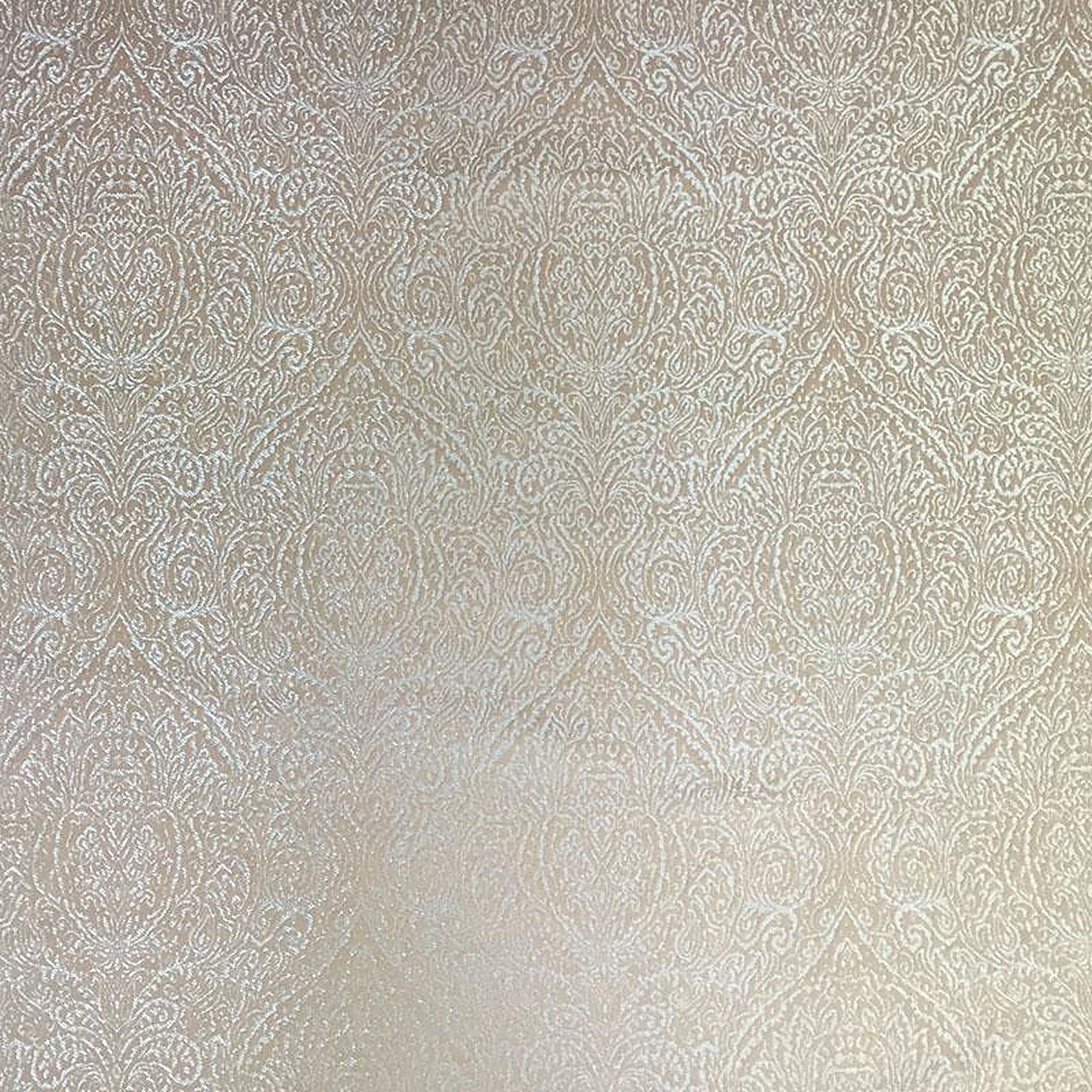 Madeline Fabric in color Blush is a High-Sheen Damask Fabric pattern good for Upholstery Fabric