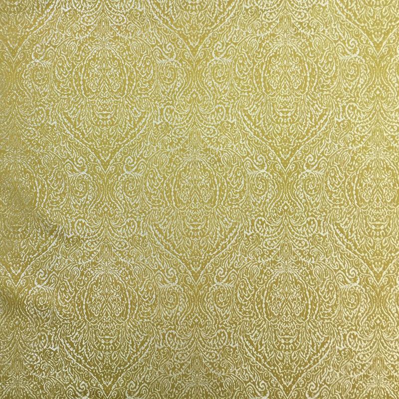 Madeline Fabric in color Gold is a High-Sheen Damask Fabric pattern good for Upholstery Fabric