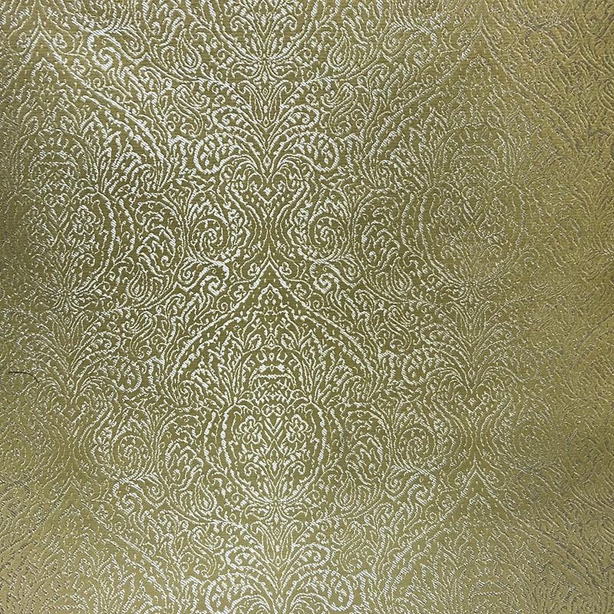 Madeline Fabric in color Butter is a High-Sheen Damask Fabric pattern good for Upholstery Fabric
