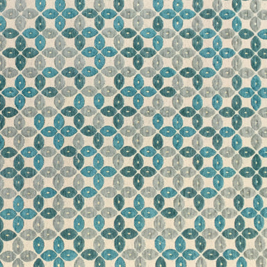 Malone Fabric in color Turquoise is a Circle Moden Geometric Fabric pattern good for Upholstery Fabric