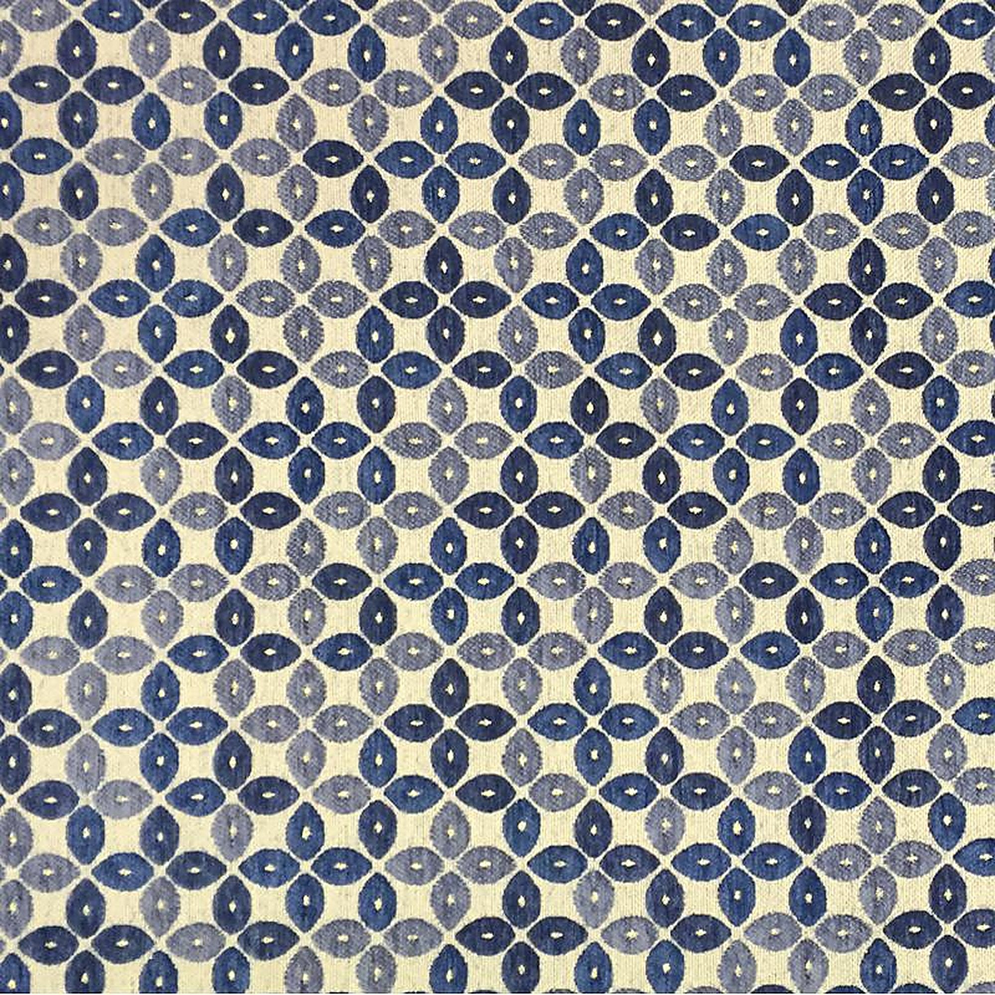 Malone Fabric in color Ocean is a Circle Moden Geometric Fabric pattern good for Upholstery Fabric