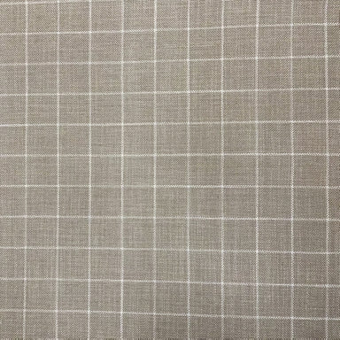 Mariah fabric in color Beige showcasing fabric square linen look upholstery fabric.