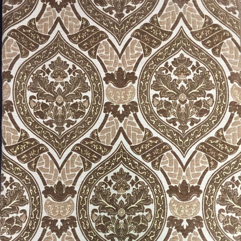 Marselle Fabric in color Mocha is a Traditional Damask Fabric pattern good for Upholstery Fabric