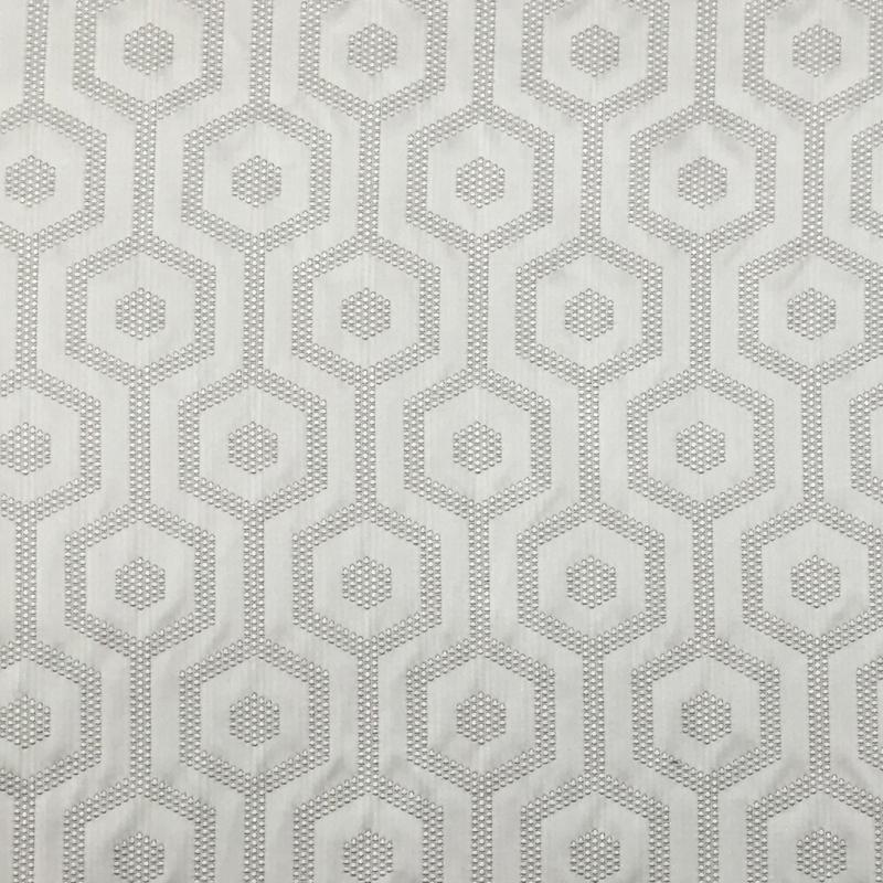 Metro Fabric in color Clay is a Hexagon Modern Geometric Fabric pattern good for Drapery & Curtain Fabric and Upholstery Fabric