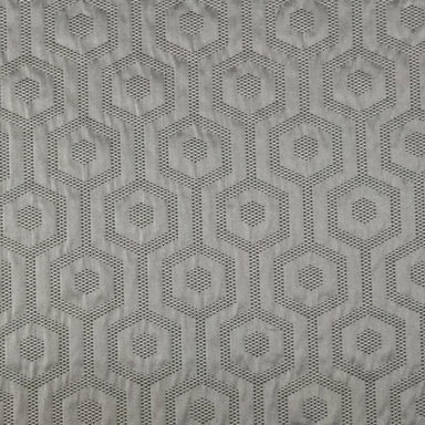 Metro Fabric in color Charcoal is a Hexagon Modern Geometric Fabric pattern good for Drapery & Curtain Fabric and Upholstery Fabric