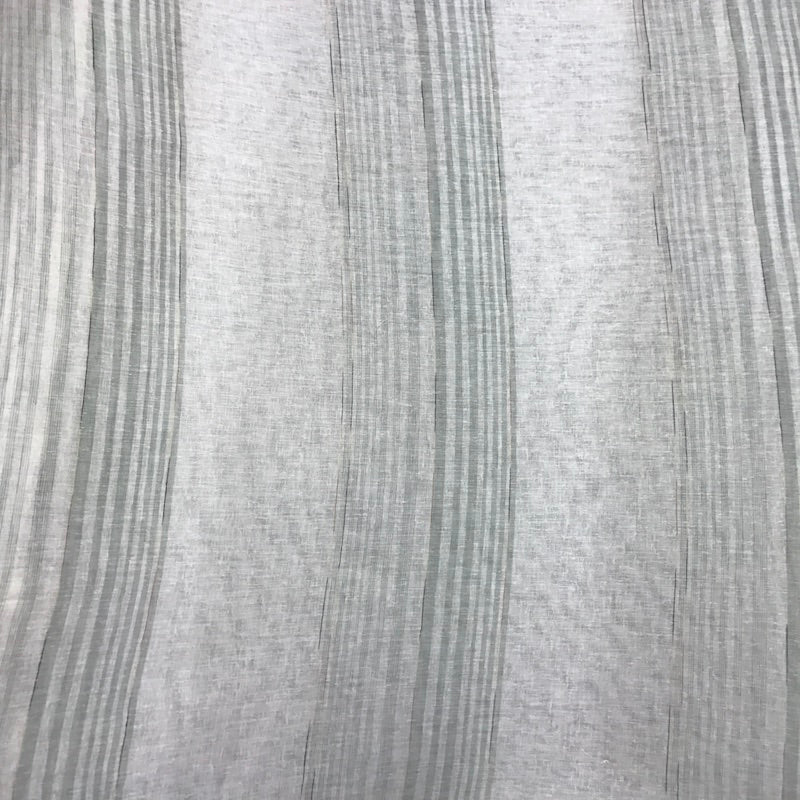 Morro Fabric in color Spa is a Two-Toned Striped Sheer Fabric pattern good for Drapery & Curtain Fabric
