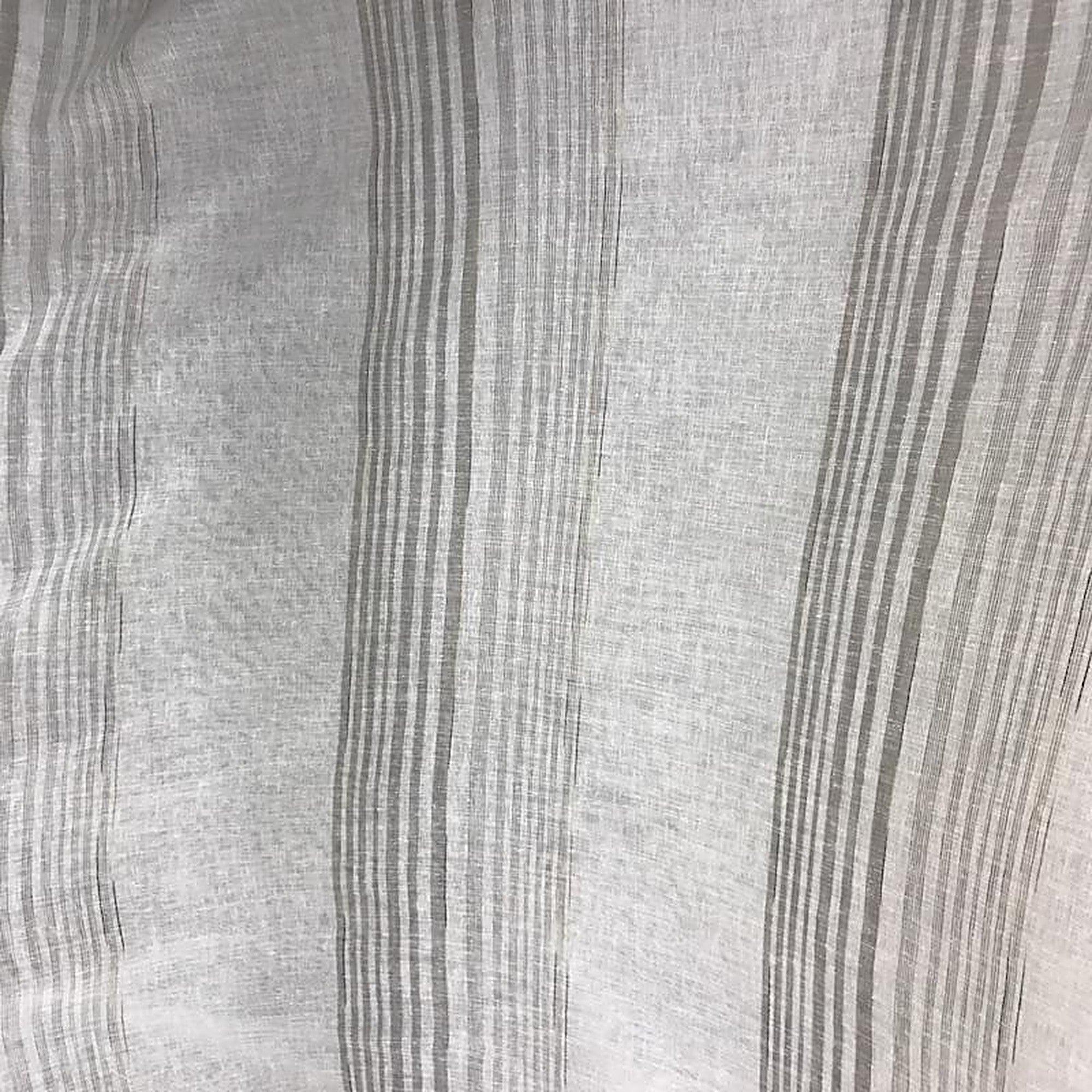 Morro Fabric in color Mocha is a Two-Toned Striped Sheer Fabric pattern good for Drapery & Curtain Fabric