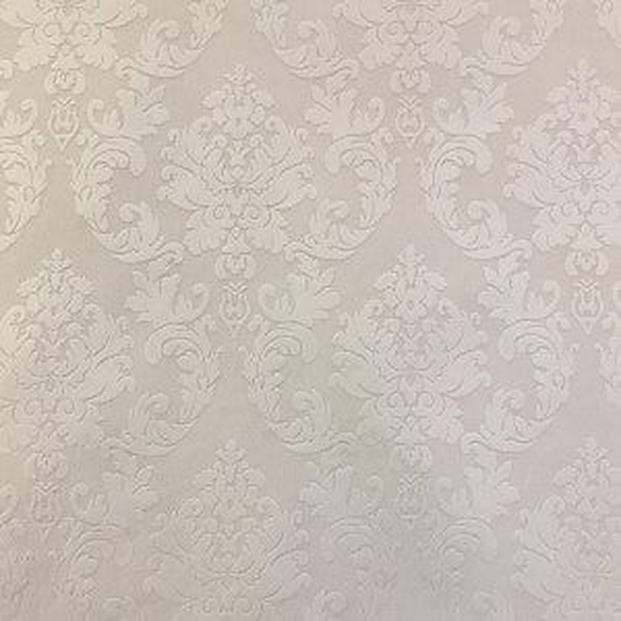 Natalia Fabric in color Ecru is a Tone-on-Tone Damask Fabric pattern good for Upholstery Fabric