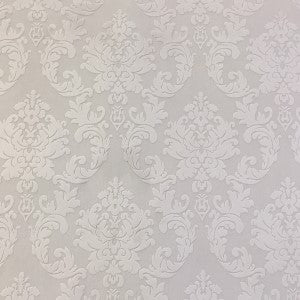 Natalia Fabric in color Cream is a Tone-on-Tone Damask Fabric pattern good for Upholstery Fabric