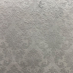 Natalia Fabric in color Gray is a Tone-on-Tone Damask Fabric pattern good for Upholstery Fabric