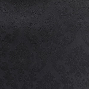 Natalia Fabric in color Black is a Tone-on-Tone Damask Fabric pattern good for Upholstery Fabric