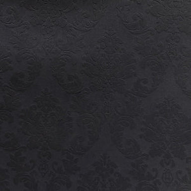 Natalia Fabric in color Black is a Tone-on-Tone Damask Fabric that is good for Upholstery Fabric