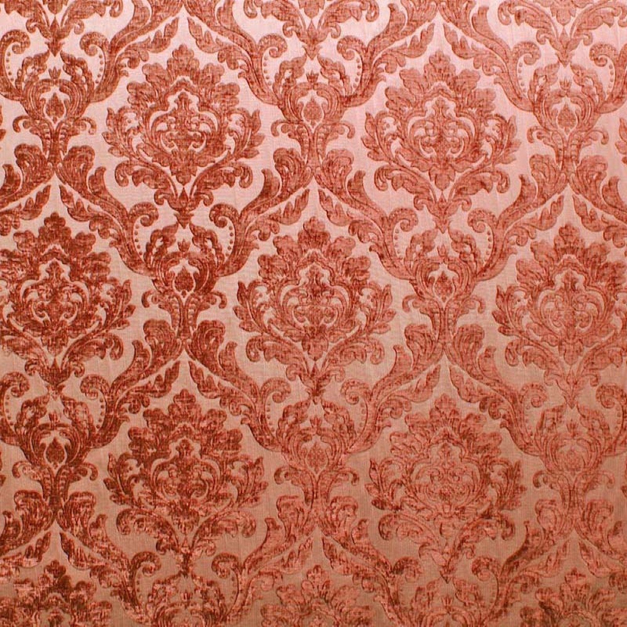 Neiman fabric in color Rust showcasing fabric two tone velvet upholstery fabric & drapery & curtain fabric.
