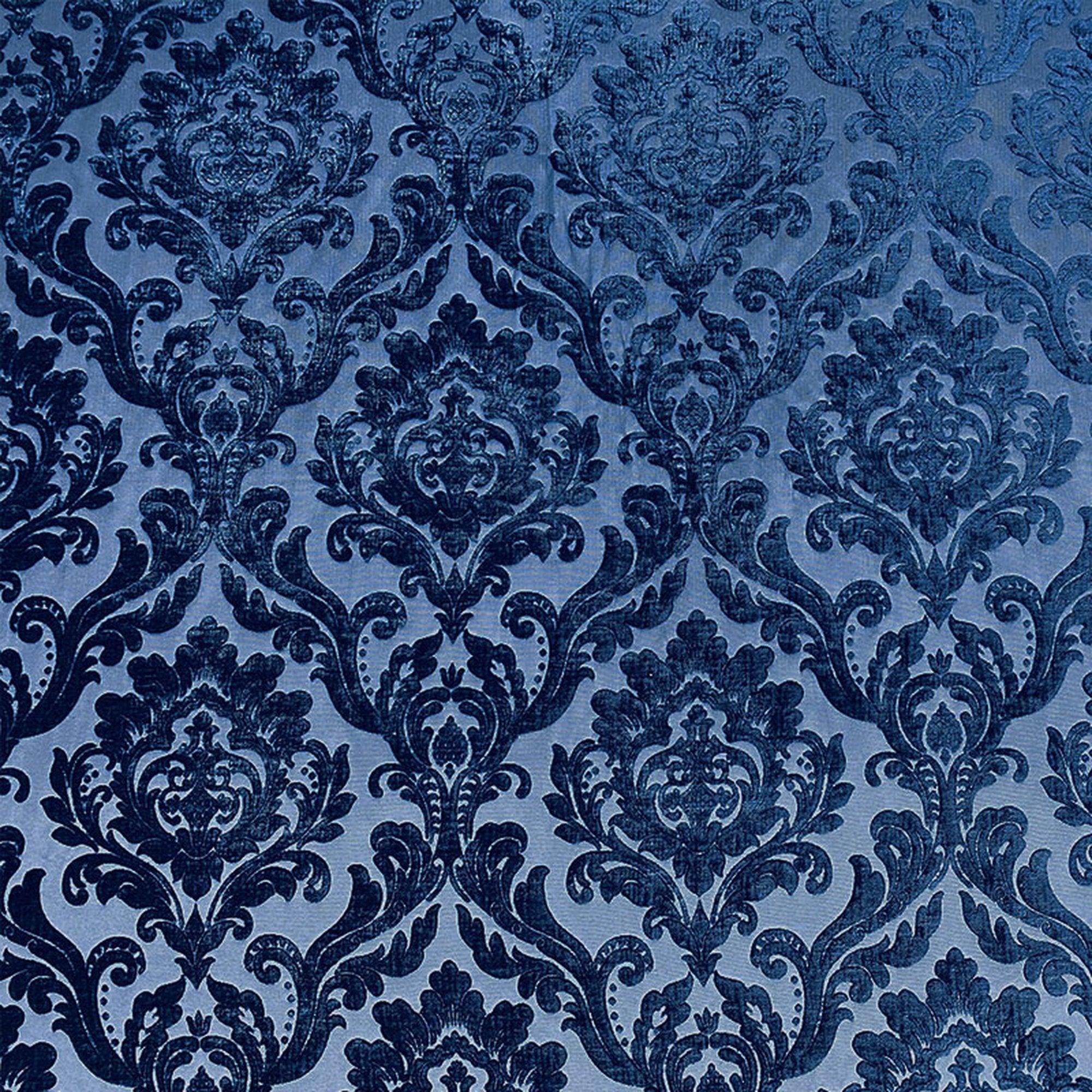 Neiman fabric in color Ocean showcasing fabric two tone velvet upholstery fabric & drapery & curtain fabric.