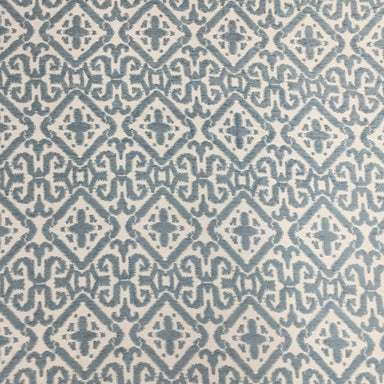 Nikos Fabric in color Sky is a Square Damask Fabric pattern good for Upholstery Fabric