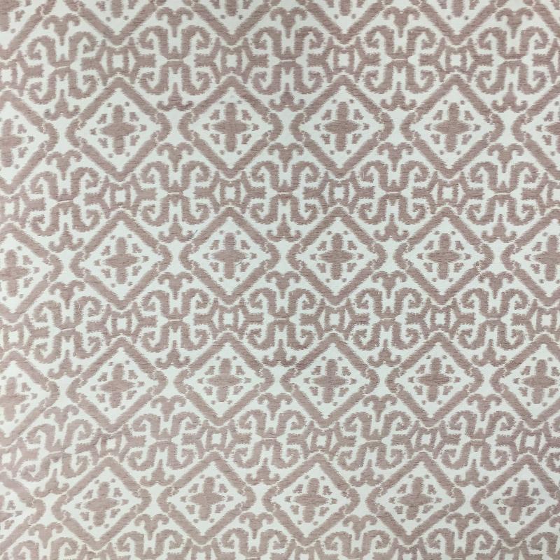 Nikos Fabric in color Blush is a Square Damask Fabric pattern good for Upholstery Fabric